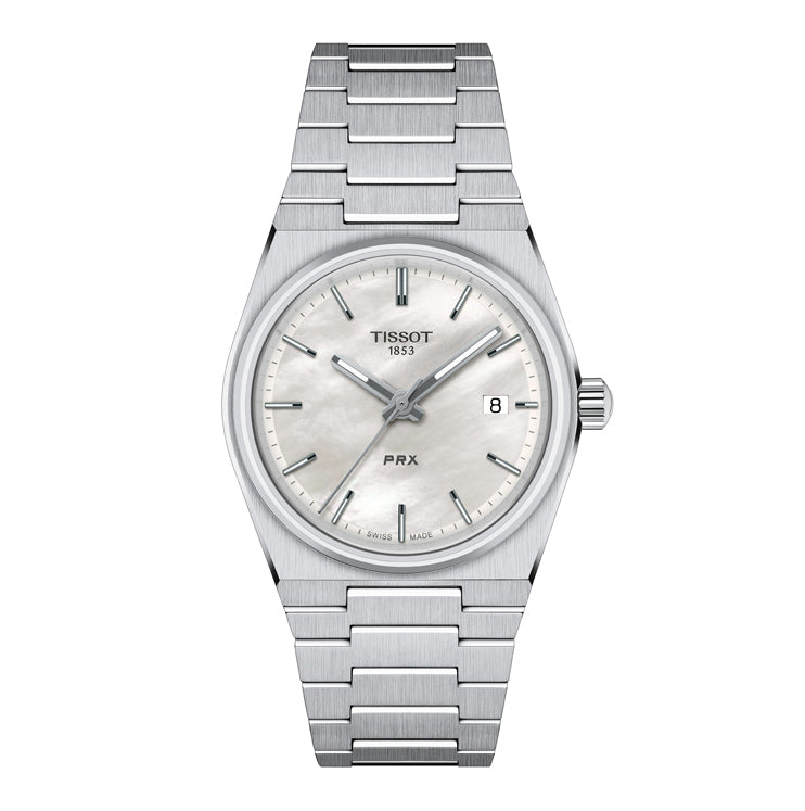 Tissot PRX Silver Stainless Steel white Dial Quartz Watch