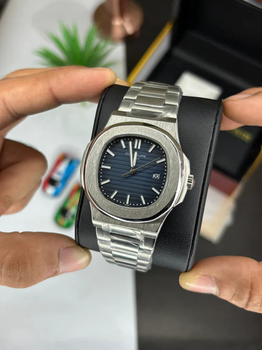 PP Nautilus Silver | Blue