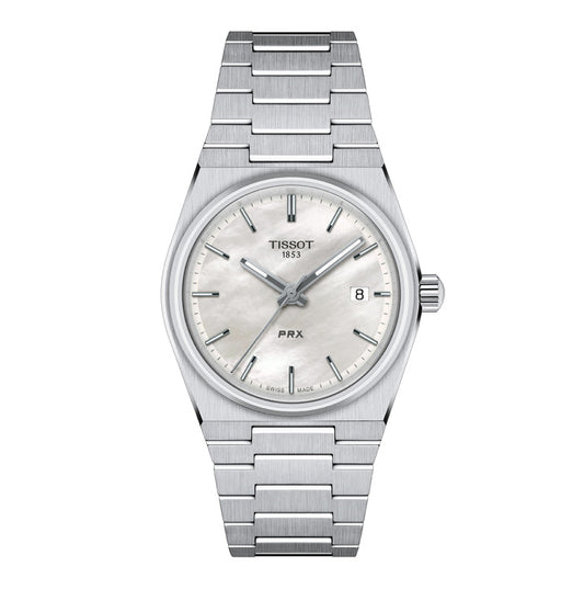 Tissot PRX Silver Stainless Steel white Dial Quartz Watch