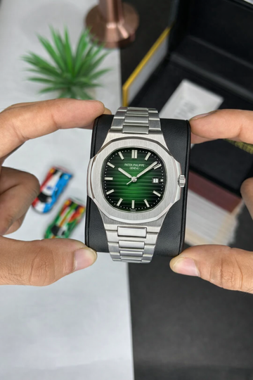 PP Nautilus Silver | Olive Green