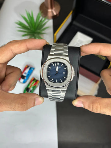 PP Nautilus Silver | Blue