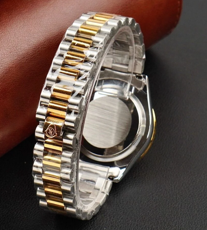 RLX – 2 Tone -Day & Date-Stainless Steel With Gold Dial